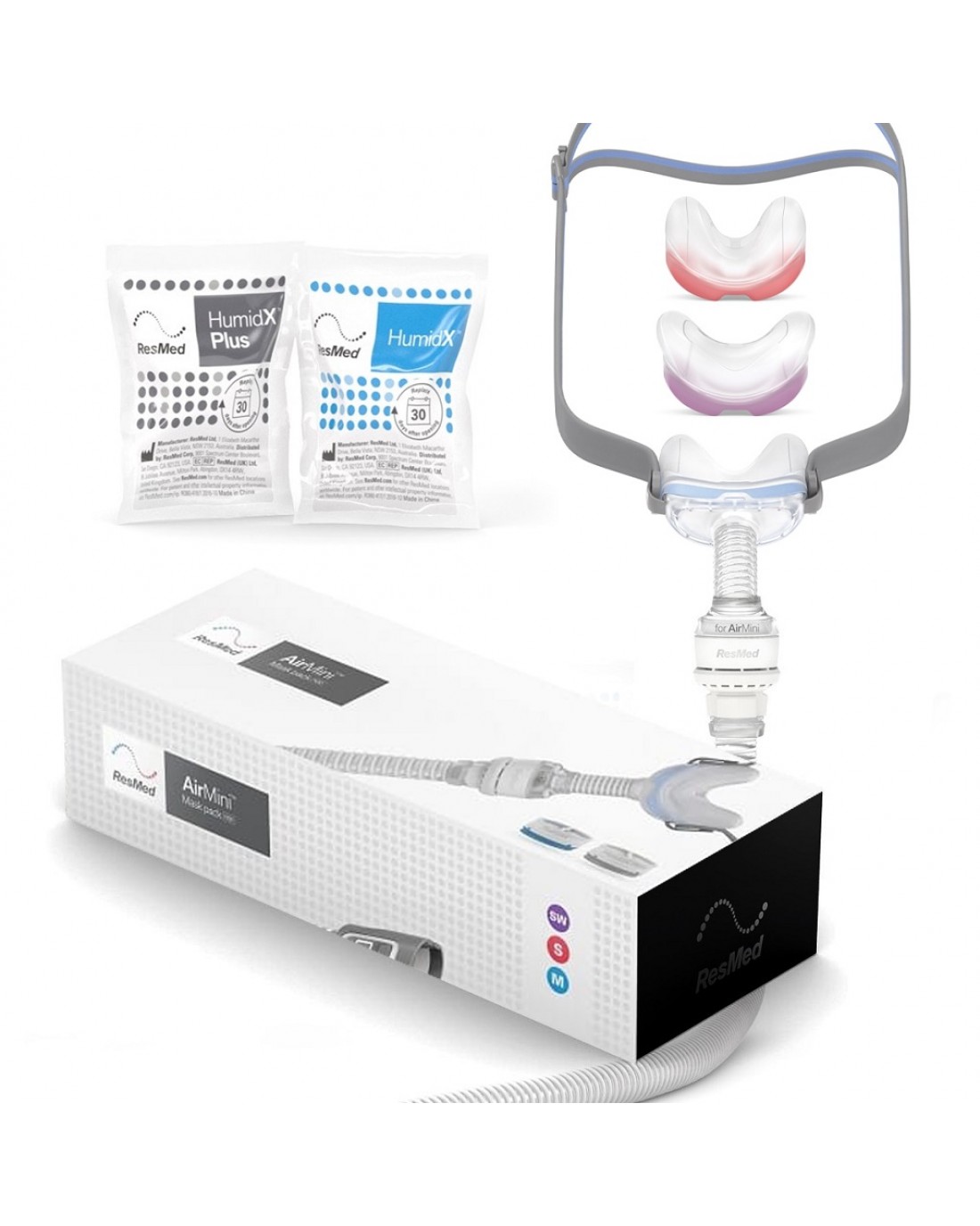 Resmed Airfit N Nasal Cpap Mask Setup Pack For Airmini